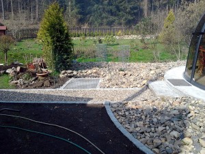 Zahradní domek, parkovací stání překrásná zahrada-W-GARDEN-Realizace zahrad0100